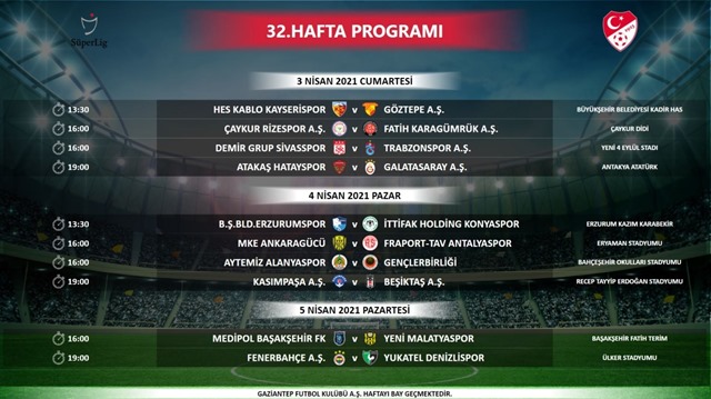32.Hafta Programı