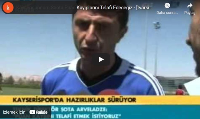 Shota: Puan Kayıplarını Telefi Edeceğiz (Video)