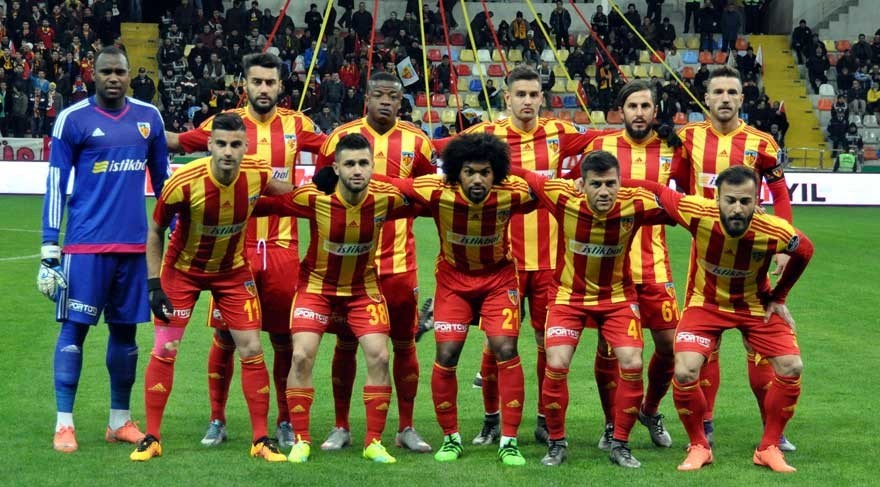 Kayserispor'un 2016-2017 23 Kişilik Takım Kadrosu