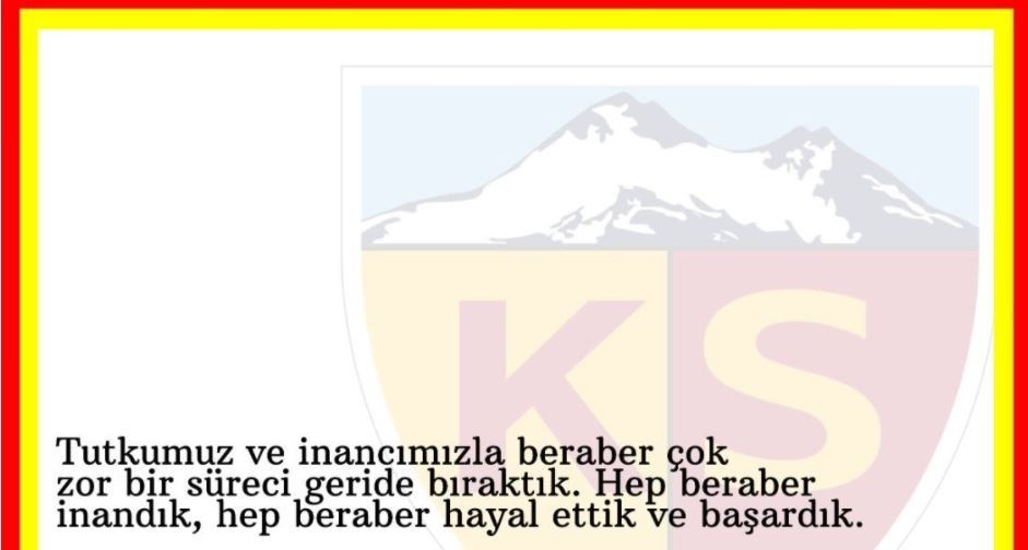 Yalçın Koşukavak'tan Teşekkür Mesajı