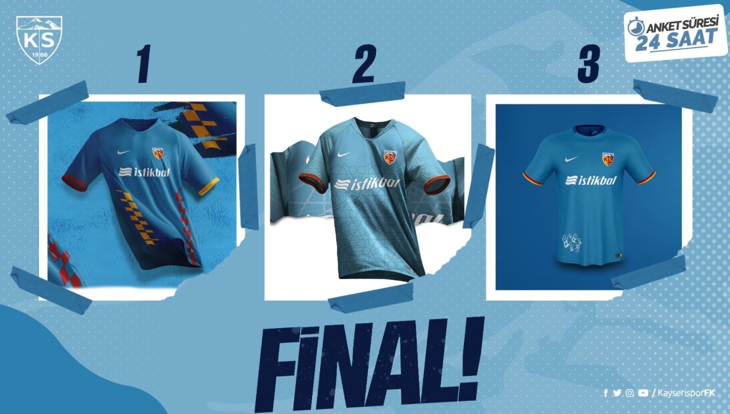 2021-2022 Sezonu Finale Kalan 3 Mavi Forma Tasarımı