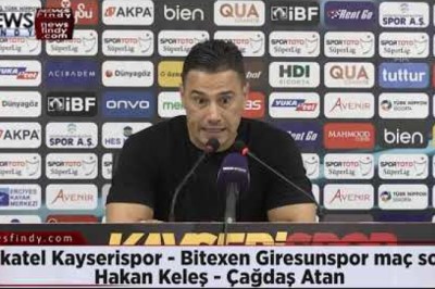 Kayserispor - Bitexen Giresunspor maç sonu - Hakan Keleş - Çağdaş Atan