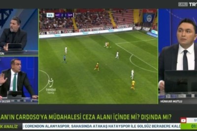 TRT Spor Yorumcusu Bünyamin Gezer Pozisyonda Kırmızı Kart Olmalı idi.