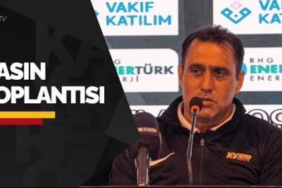 Kayserispor Teknik Sorumlusu Serhat Sütlü Basın Toplantısı