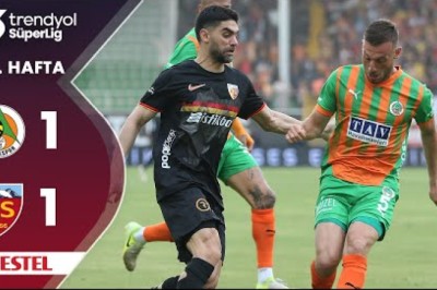 2024-2025 Süper Lig: Alanyaspor 1-1 Kayserispor (Maç Özetleri)