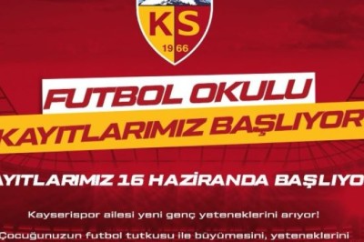 Kayserispor Futbol Okulları Kayıtları Başlıyor.