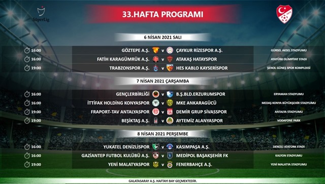 33.Hafta Programı