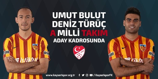 Umut Bulut ve Deniz Türüç A Milli Takıma Davet Edildi.