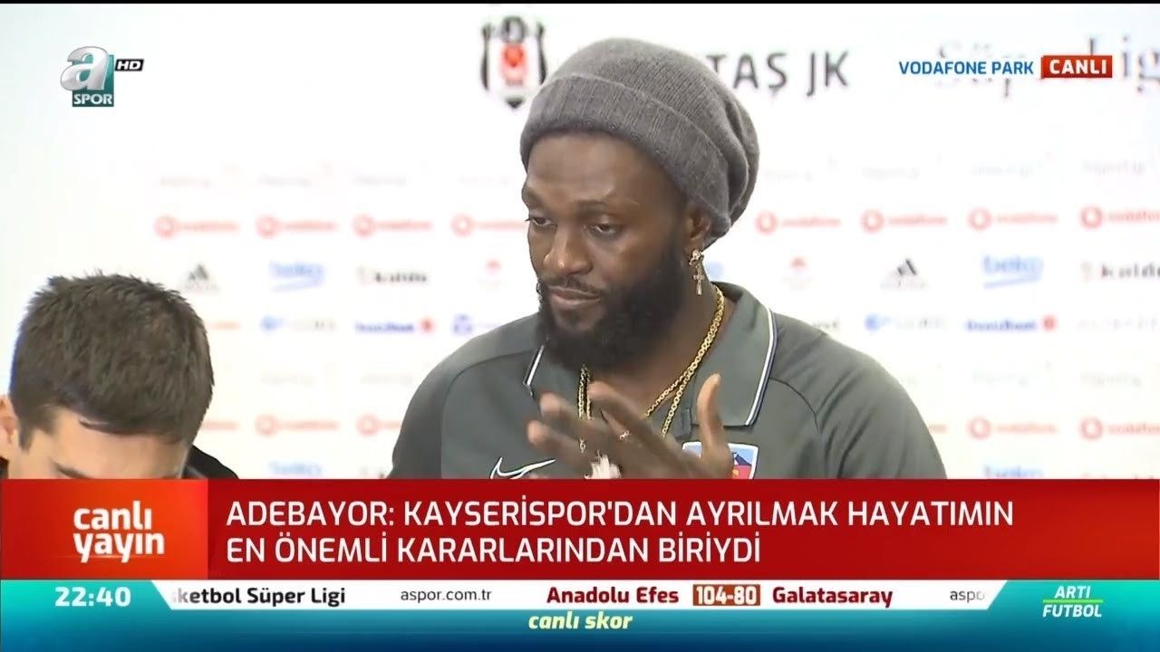 Kayserispor'dan Ayrılan Adebayor'dan Maç Sonu Flaş Açıklamalar / A Spor