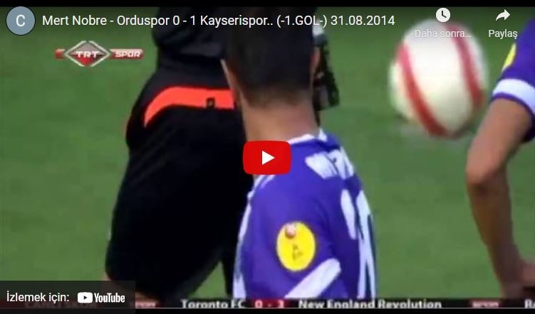 2014-2015 1.Lig:Orduspor 0-1 Kayserispor Maçının Özeti