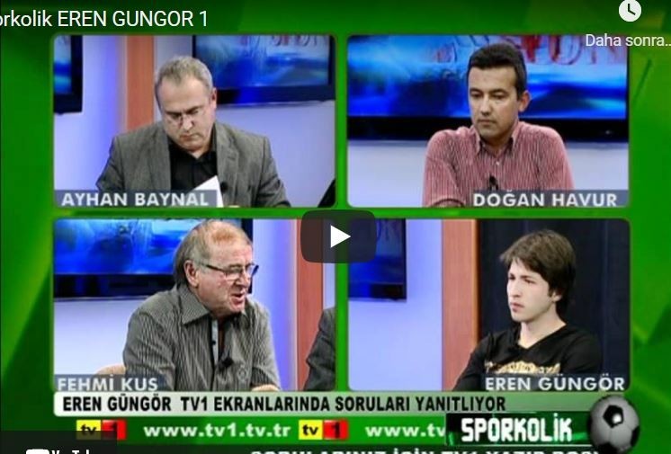 Kayserispor'lu Eren Güngör TV1'in Konuğu Oldu.