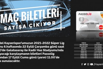 Kayserispor-Galatasaray maçının biletleri Yarın Satış
