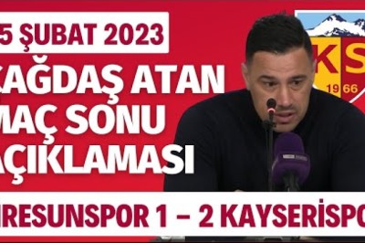 Çağdaş Atan'ın Giresunspor Maç Sonunda Neler Söyledi?