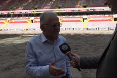 Başkan Büyükkılıç Kadir Has Stadının Zemin Yenileme Çalışmalarını İnceledi