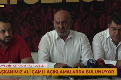Kayserispor Başkanı Ali Çamlı'nın Basın Toplantısı-Canlı
