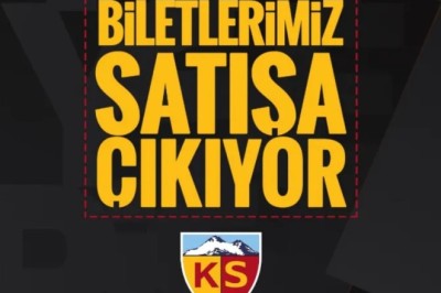 Kayserispor – Hatayspor maçının biletleri satışa sunuldu