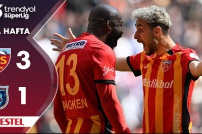2024-2025 Süper Lig: Kayserispor 3-1 Başakşehir FK (Maç Özetleri)