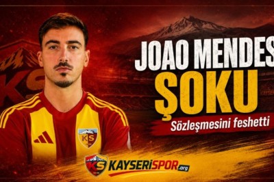 Kayserispor Kampında Joao Mendes Şoku: Sözleşmesini Feshetti