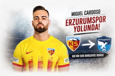 Kayserisporlu Miguel Cardoso Erzurumspor Yolunda.