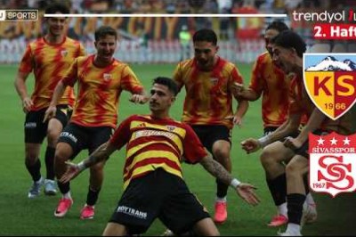Kayserispor - Sivasspor | 2. Hafta Maç ÖZETİ | Trendyol 1. Lig - 2026/27