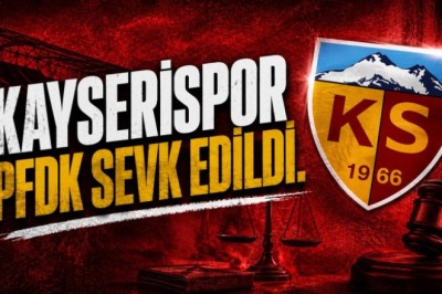 Kayserispor Sivasspor Maçından Dolayı PFDK'ya Sevk Edildi.