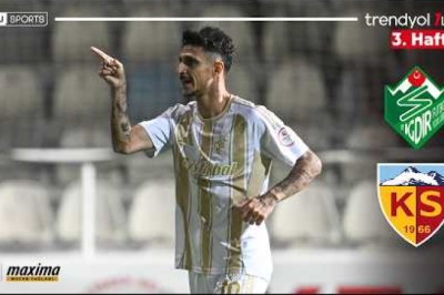 2025-2027 TFF 1.Lig : Iğdır FK- Kayserispor 0-1 Maç Özeti