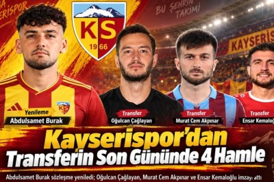 Kayserispor’dan Transferin Son Gününde 4 Hamle
