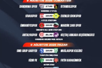 Kayserispor'un 2-8. Haftaların Fikstürü Açıklandı.