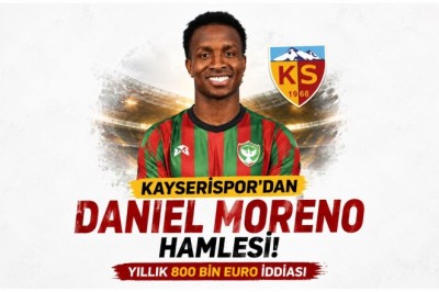 Kayserispor'dan Daniel Moreno Hamlesi! Yıllık 800 Bin Euro İddiası